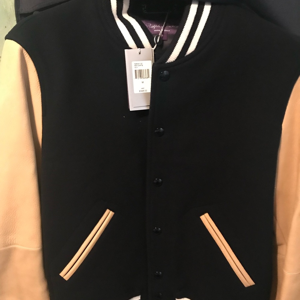 Men’s Ralph Lauren Purple Label Varsity Jacket